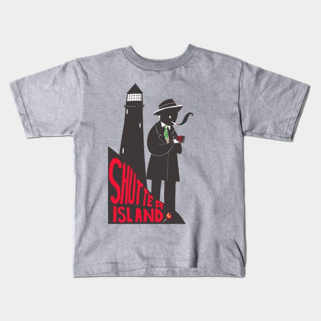 shutter island Kids T-Shirt by violinoviola